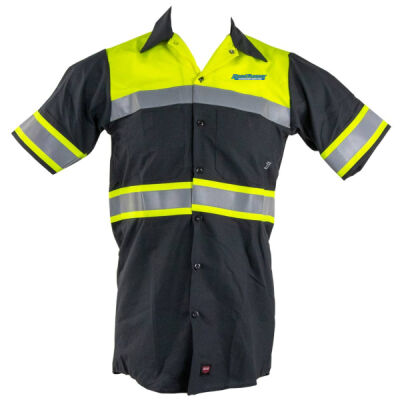 Red Kap Hi-Visibility Colorblock Ripstop Short Sleeve Work Shirt Thumbnail