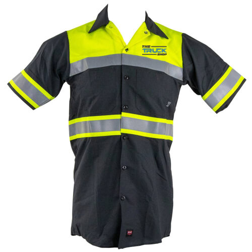 Red Kap Hi-Visibility Colorblock Ripstop Short Sleeve Work Shirt Thumbnail