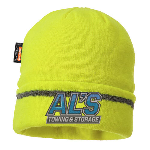 Portwest Reflective Trim Knit Hat Insulatex Lined Thumbnail